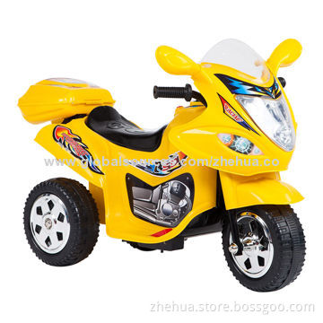 Kids Ride on Battery Operated Ride-on Motorcycle Toy with Music, Colorful LED Lights & MP3 Function